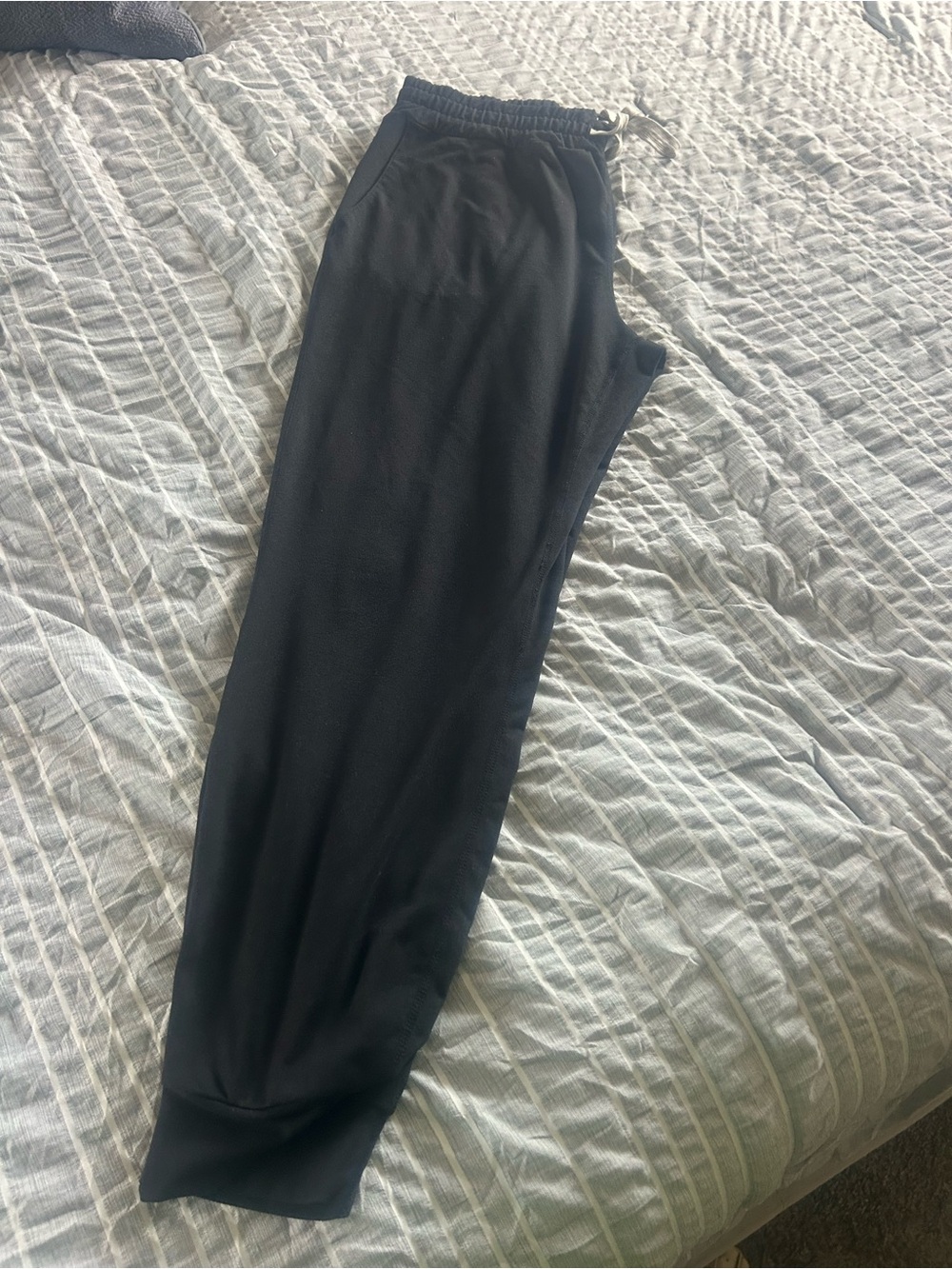 Black Drawstring Jogger Pants - Picture 4 of 6